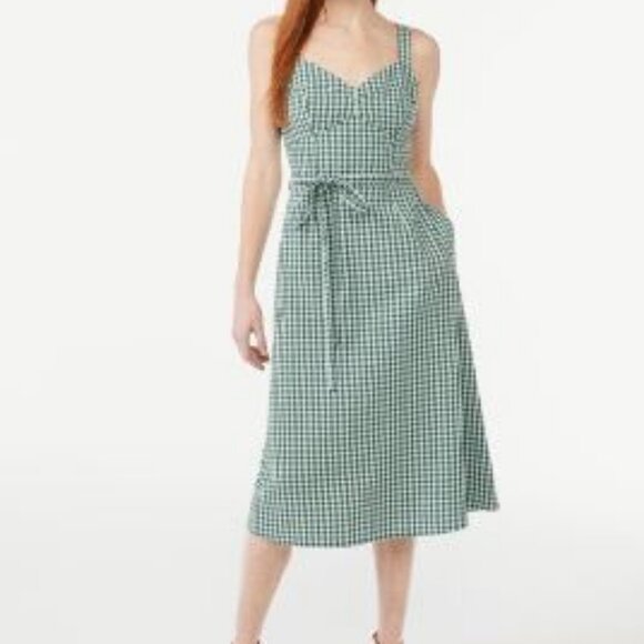Free Assembly Women's Midi Sundress with Tie Belt - Picture 1 of 5